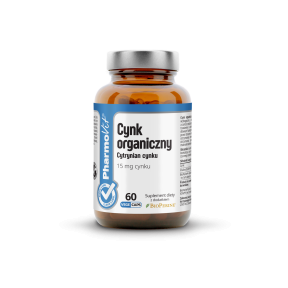 Cynk organiczny Cytrynian cynku (15 mg cynku)- 60 kapsułek Vcaps® PharmoVit